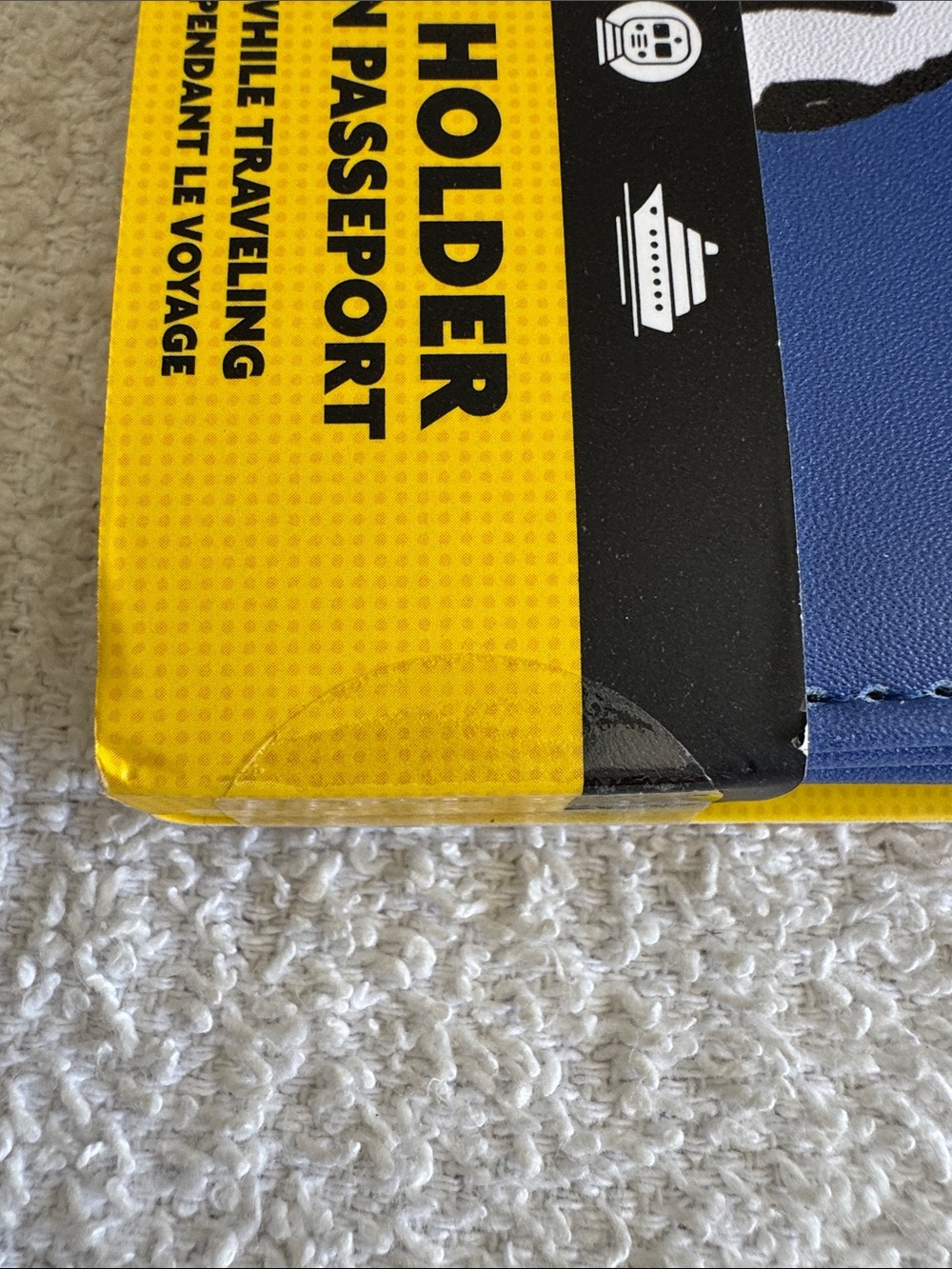 Peanuts Snoopy Blue Passport Holder with Red Heart Accents - Picture 5 of 11